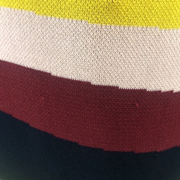 Sass and bide XS fitted high neck stripe midi knit dress - Picture 14 of 16